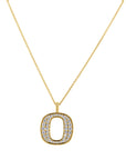 University of Oregon "O" Pendant with Pave Diamond - Skeie's Jewelers