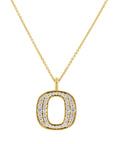University of Oregon "O" Pendant with Pave Diamond - Skeie's Jewelers