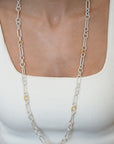Lika Behar Silver and Gold Chain Necklace