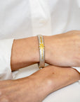 Lika Behar Hammered Silver Starburst Bangle - Skeie's Jewelers