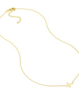 Gold Horizontal Cross Necklace - Skeie's Jewelers