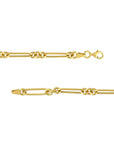 Fancy Elongated Hollow Gold Layering Chain - Skeie's Jewelers