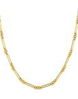 Fancy Elongated Hollow Gold Layering Chain - Skeie's Jewelers