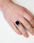Men's Onyx Signet Ring by Breuning - Skeie's Jewelers