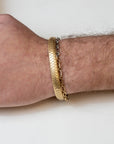 Mens Satin-Finish Snakeskin Bracelet - Skeie's Jewelers