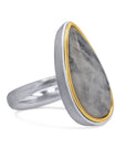 Pear-Shaped Moonstone Gem Drop Ring - Skeie's Jewelers