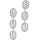 Marco Bicego 'Lunaria' Triple Drop Pave Diamond Earrings - Skeie's Jewelers