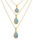 Ethiopian Opal Bezel Pendant Necklace - Skeie's Jewelers