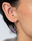 Pear Amethyst earrings - Skeie's Jewelers
