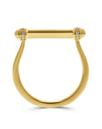 Yellow Gold Bar-Top Ring - Skeie's Jewelers