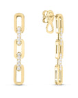 Roberto Coin Navarra Collection Diamond Dangle Link Earrings