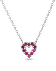 Roberto Coin Tiny Treasures Reversible Diamond & Gemstone Heart Necklace - Skeie's Jewelers