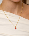 Red Spinel Bezel-Set Necklace - Skeie's Jewelers