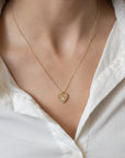 Roberto Coin Yellow Gold Venetian Princess Heart Necklace - Skeie's Jewelers