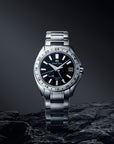 Grand Seiko SBGE283 Black Dial GMT Spring Drive Watch - Skeie's Jewelers