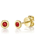 Mini Ruby Bezel Studs by Shy Creation - Skeie's Jewelers