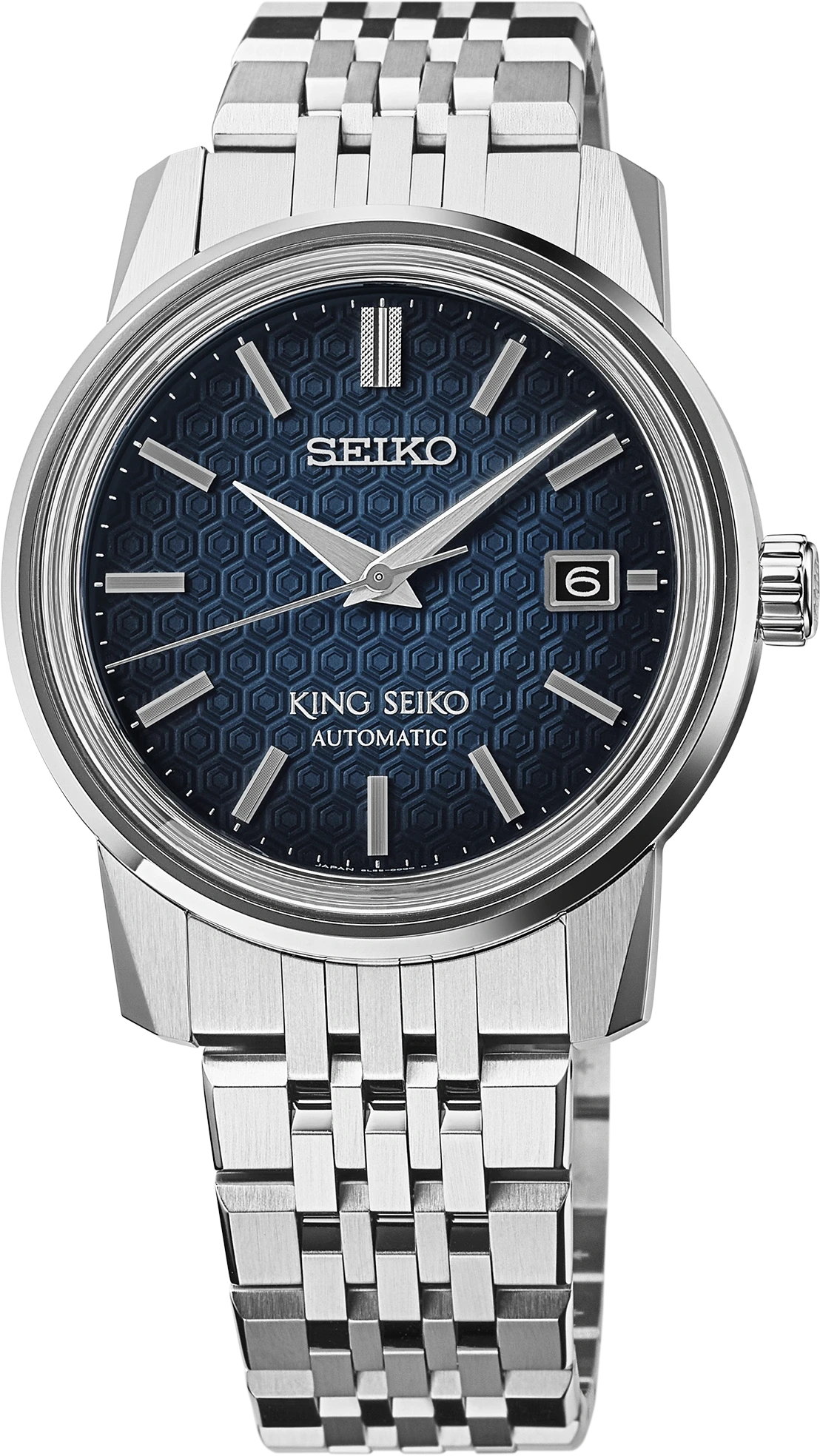 King Seiko SJE105 Kameido 38.6mm Blue Dial Automatic Watch