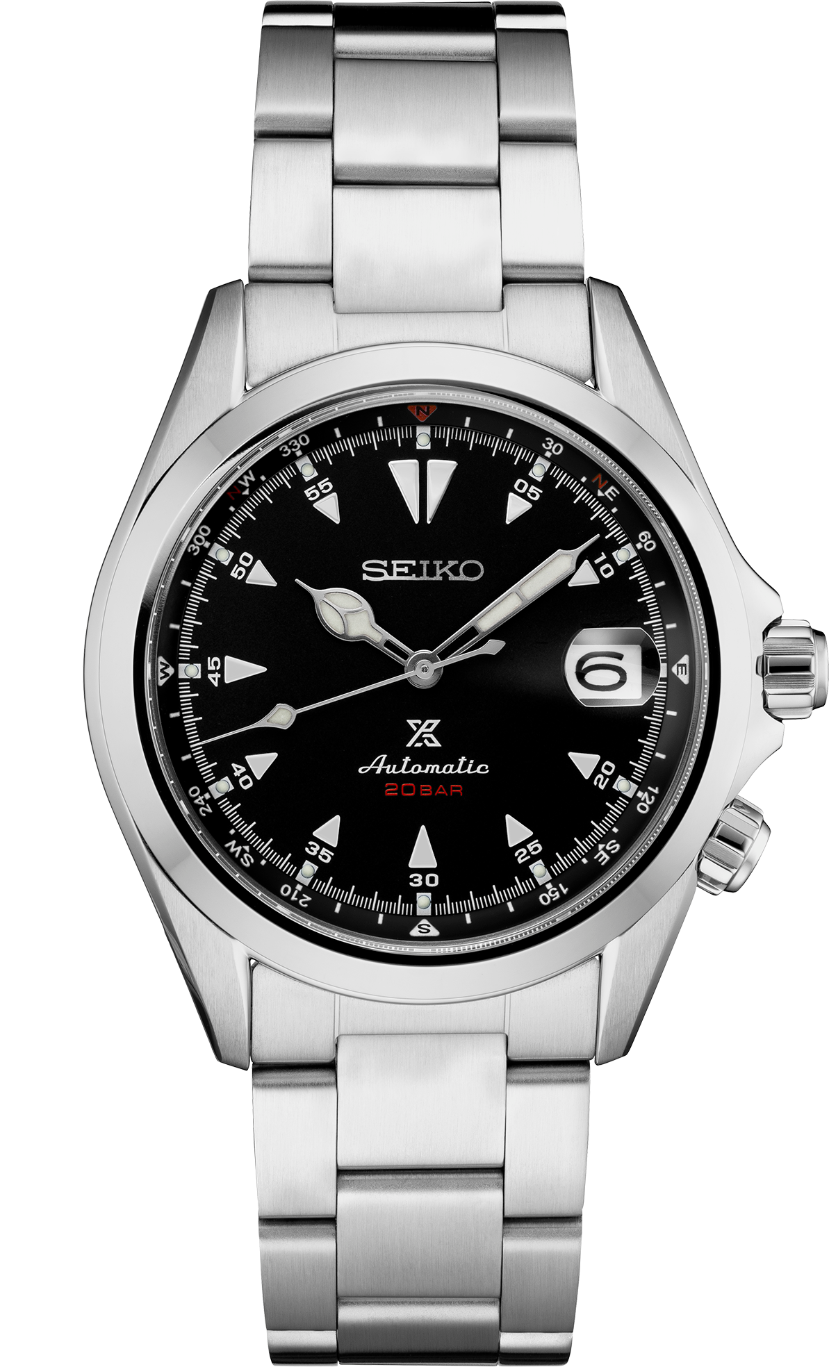 Seiko Prospex Alpinist SPB117 39.5mm Black Dial Compass Watch