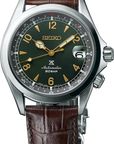 Seiko Alpinist SPB121 Green Dial Brown Leather Strap Watch