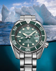 seiko prospex u s special edition ice divers green dial spb177 watch