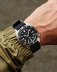seiko prospex spb317 black dial rubber strap diver