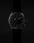 seiko alpinist gmt spb379 black dial automatic watch