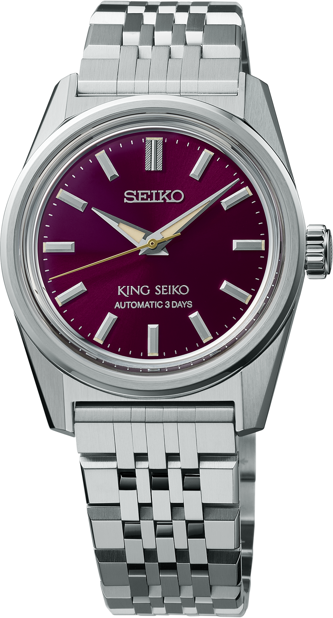 Seiko King Seiko SPB461 Burgundy Dial 36mm Automatic Watch