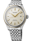 Seiko Presage SPB478 Silk Dial Gold Accent Watch - Skeie's Jewelers