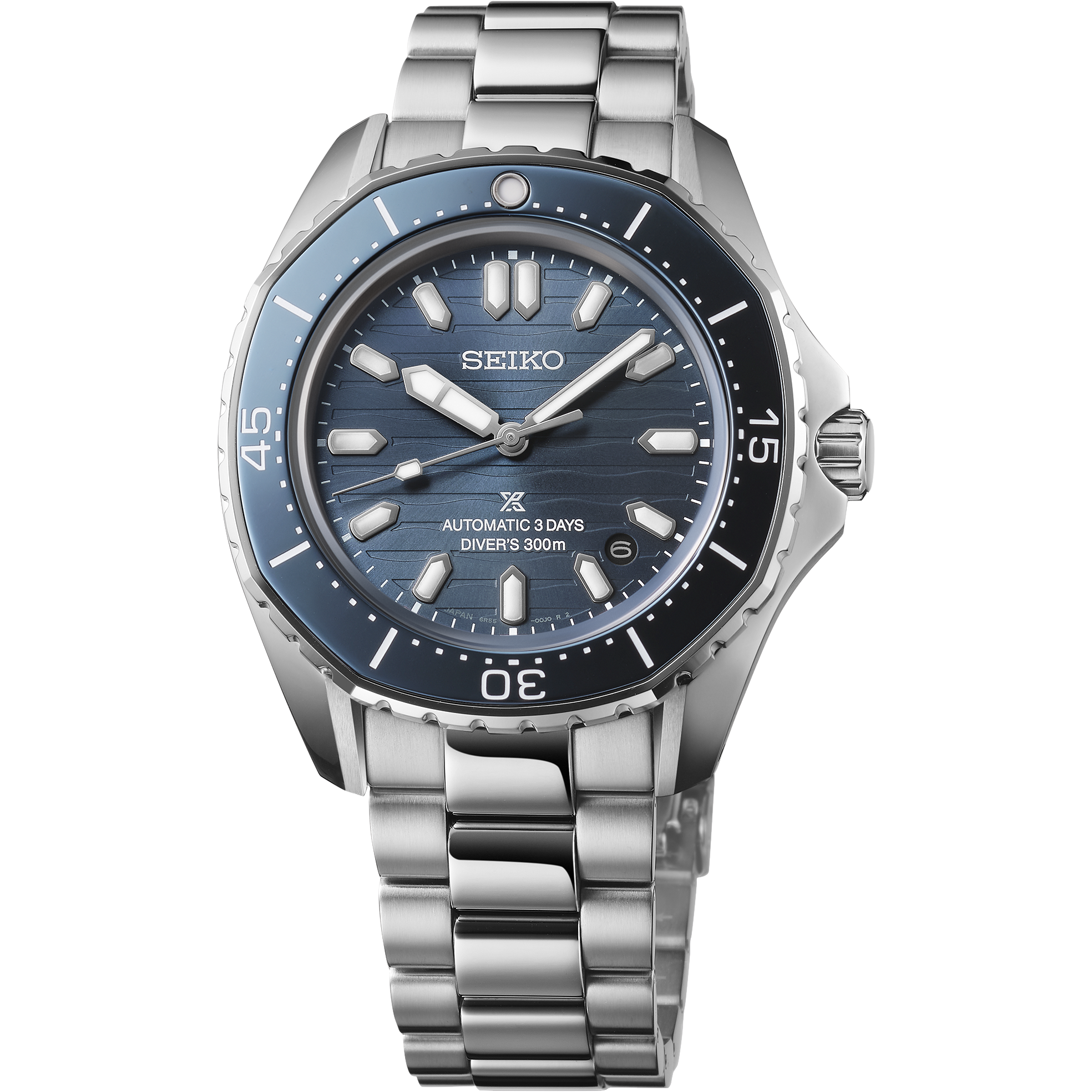 Seiko Prospex SPB483 Blue Dial 300m Diver Octagonal Bezel Watch