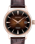 seiko presage srpb46 rose gold leather strap 40 5mm watch