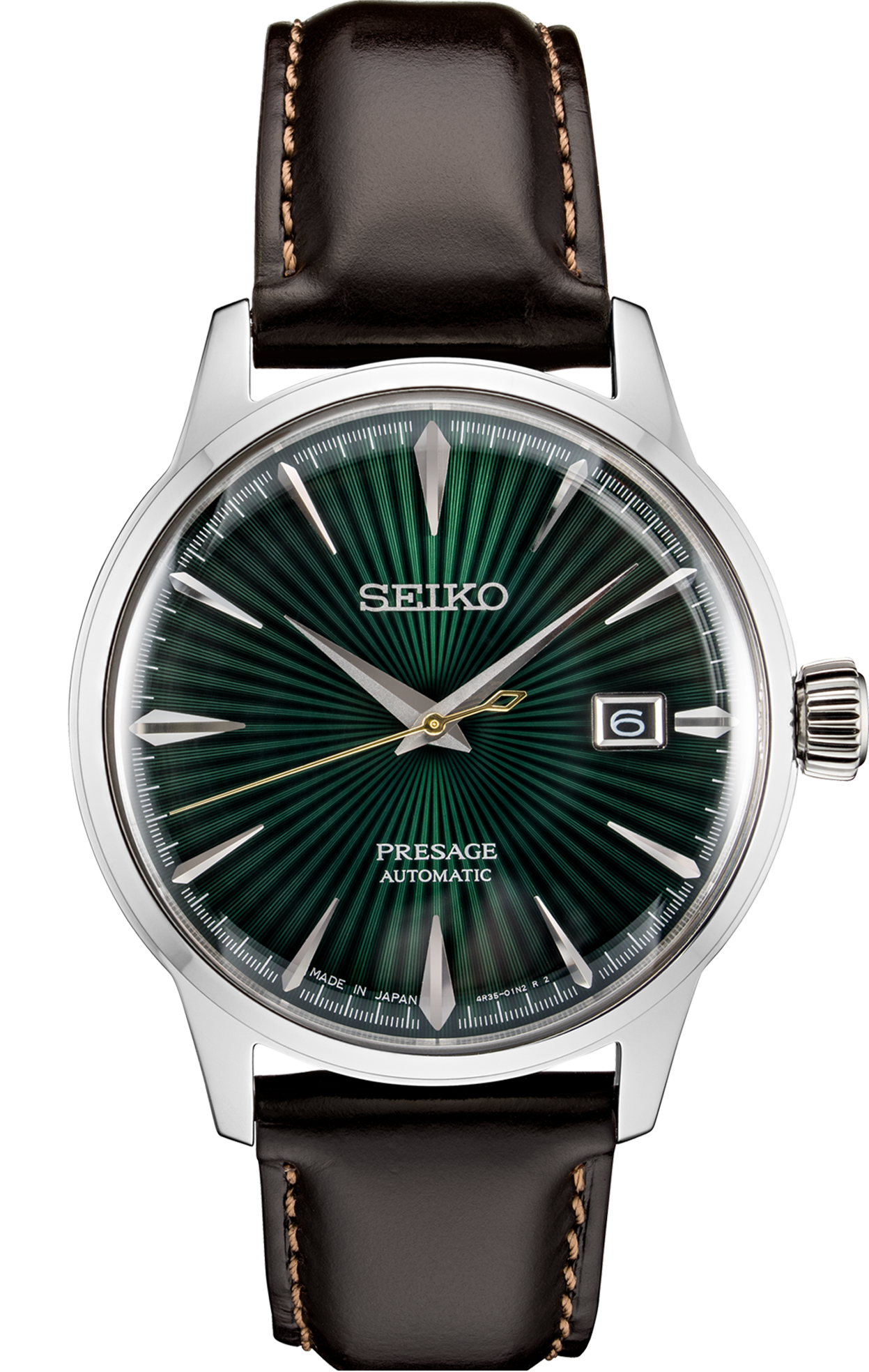 Seiko Presage SRPD37 Green Dial Mojito Cocktail Time Watch