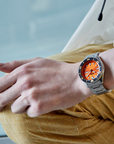 seiko 5 sports srpd59 orange dial watch