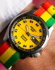 seiko srpj69 rowing blazer yellow dial watch