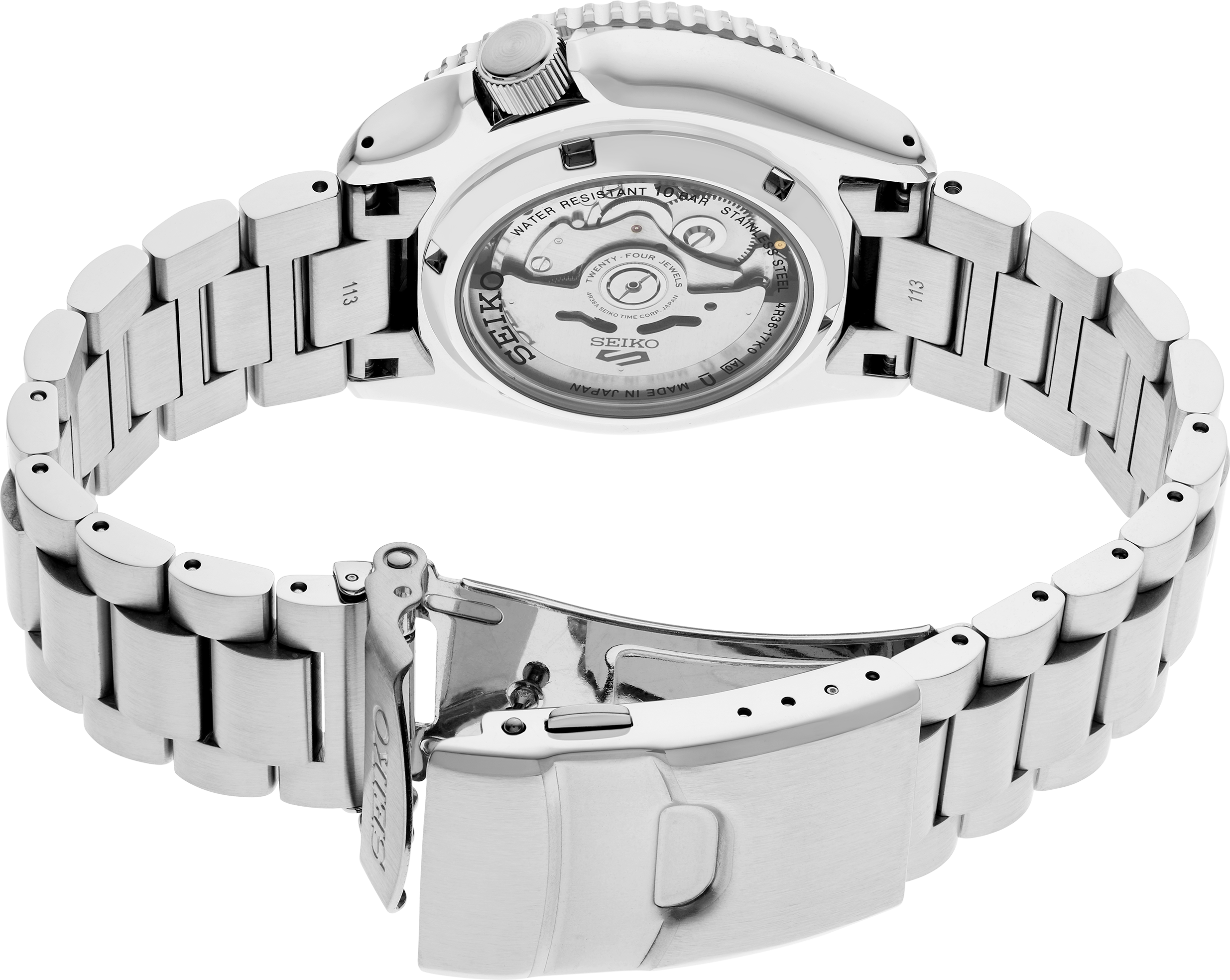 Seiko 5 Sports SRPL85 Black Dial SKX Automatic Watch | Skeie's