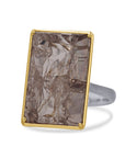 Mirror Cut Smoky Quartz Gem Drop Ring - Skeie's Jewelers