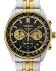 Seiko Essentials SSB430 Chronograph Black Gold Dial Quartz Watch - Skeie's Jewelers