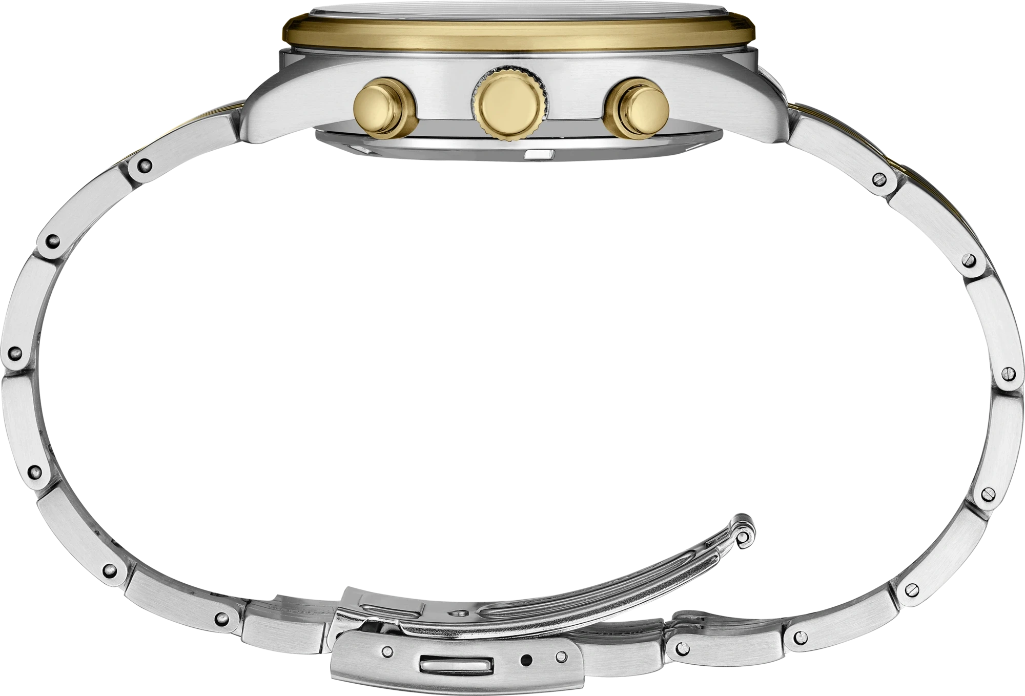 Seiko Essentials SSB430 Chronograph Black Gold Dial Quartz Watch
