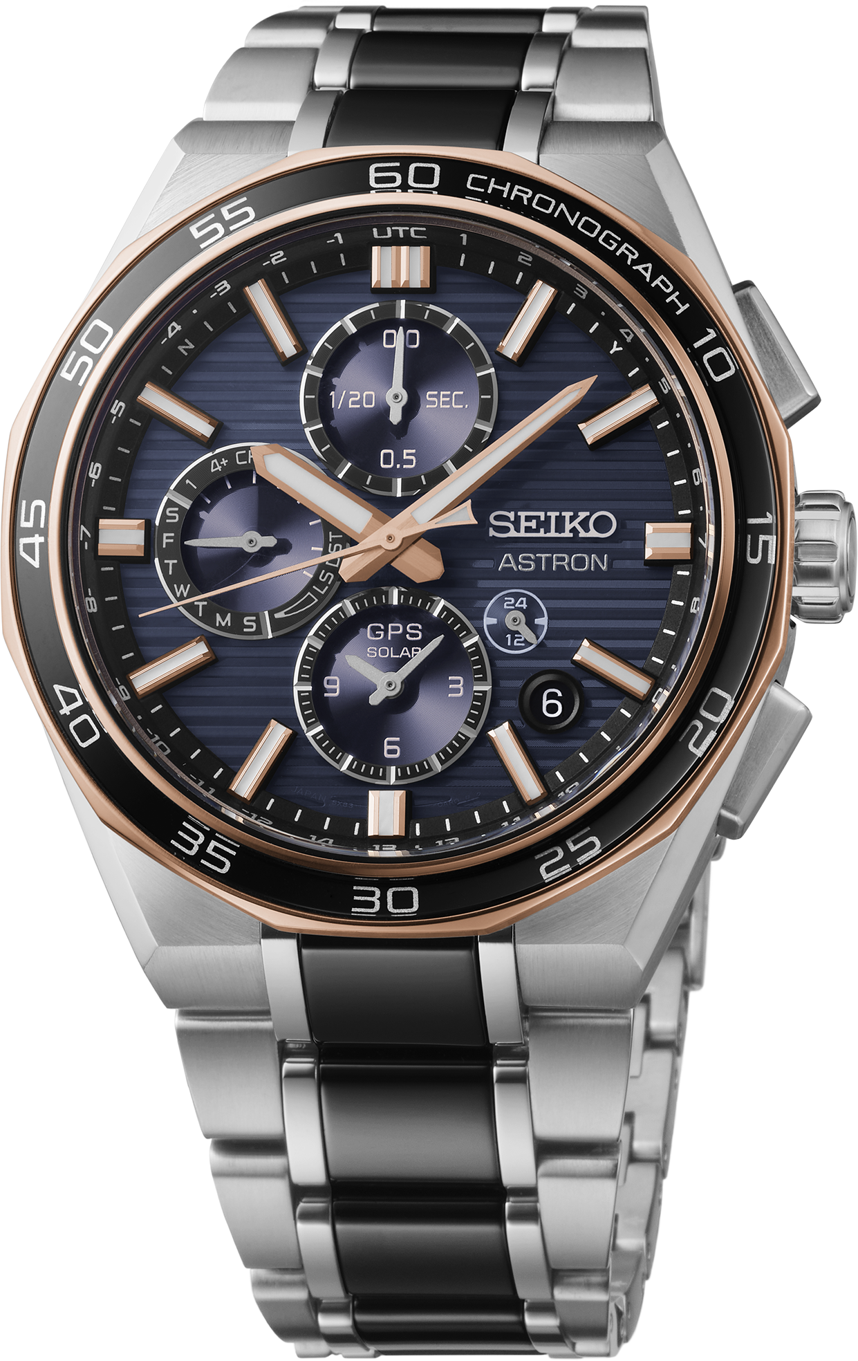 Seiko Astron SSH180 GPS Solar Chronograph Rose Gold Limited