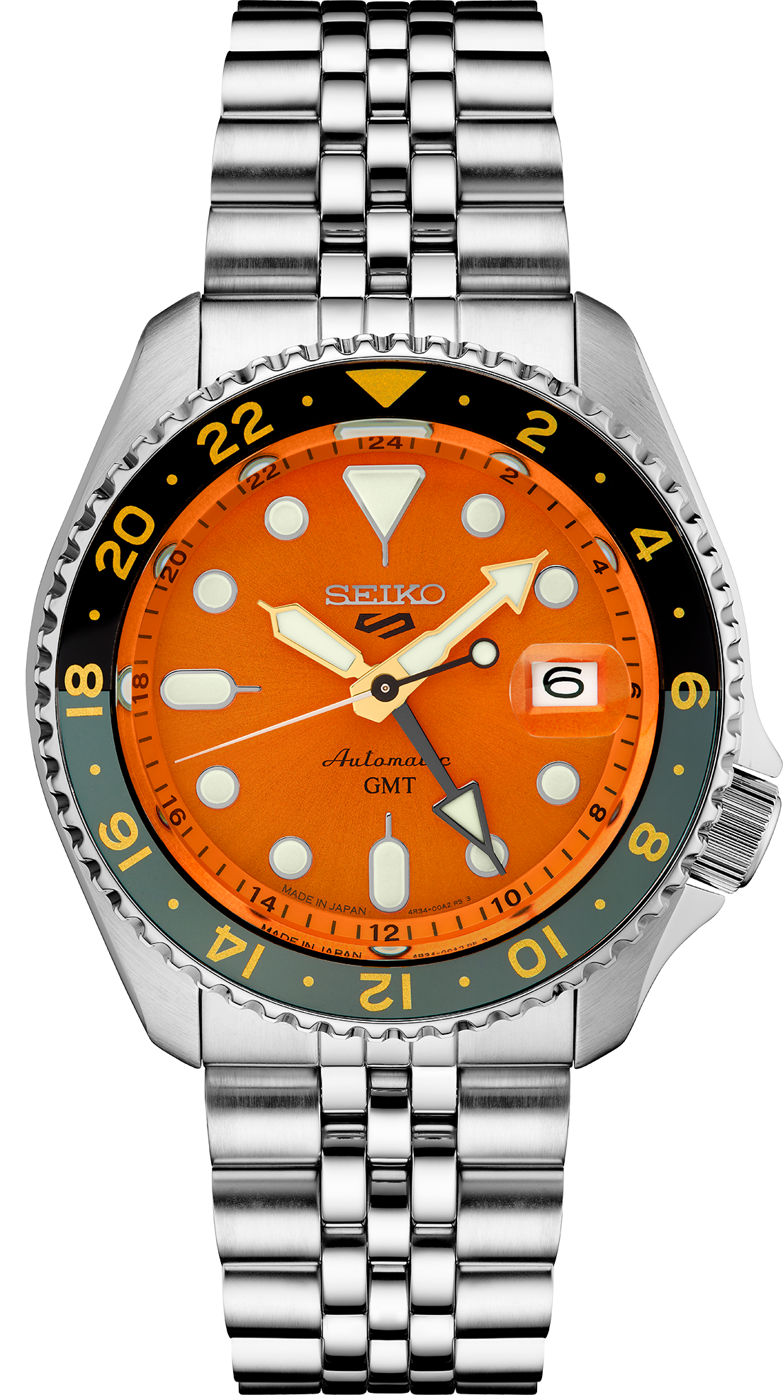 Seiko 5 Sports SSK005 Orange GMT Automatic Watch | Skeie's Jewelers