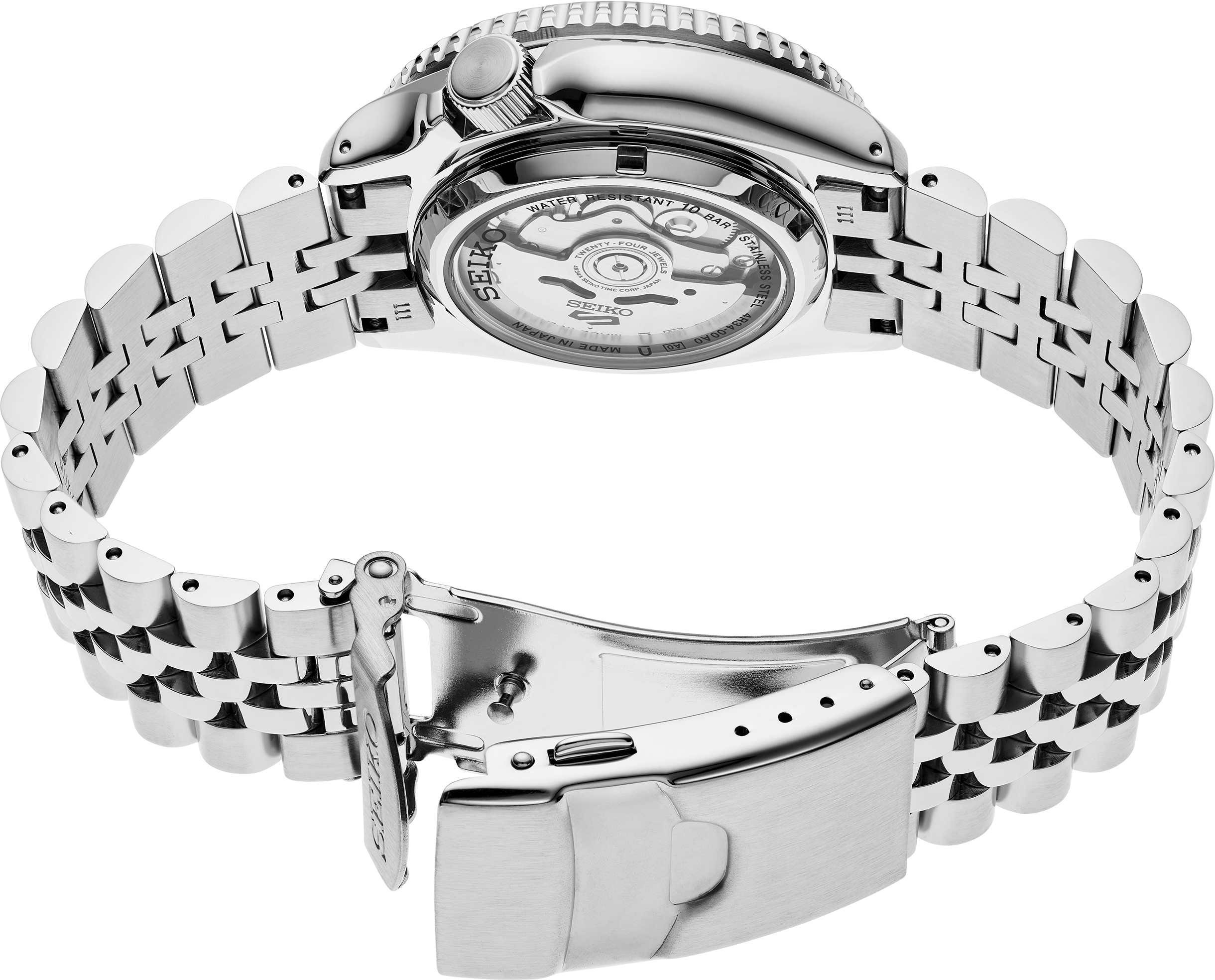 Seiko 5 Sports SSK019 GMT Charcoal Dial Automatic Watch | Skeie's