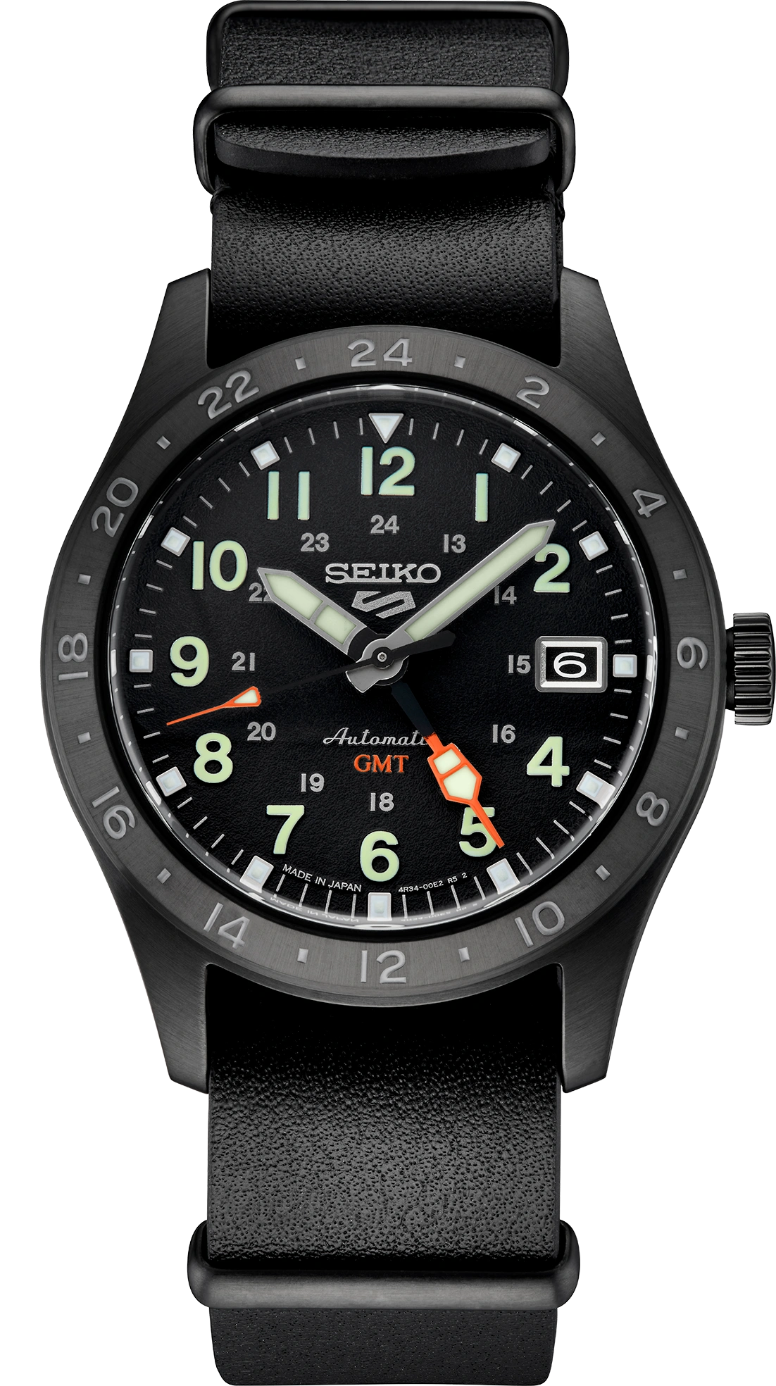 Seiko 5 Sports SSK025 Field GMT Automatic Black Dial | Skeie's