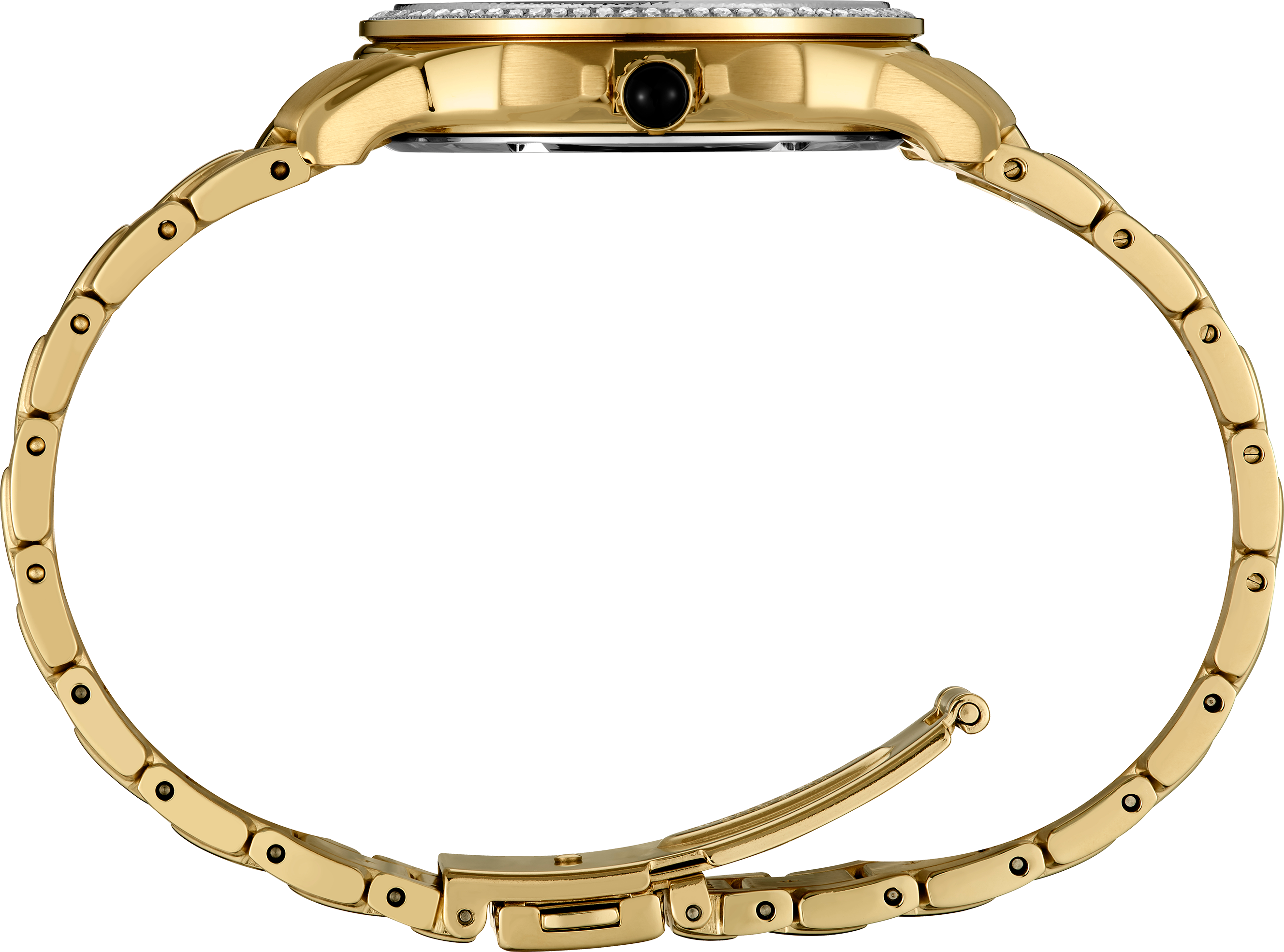 Seiko SUR592 Coutura Gold-Tone Diamond Bezel Quartz Watch