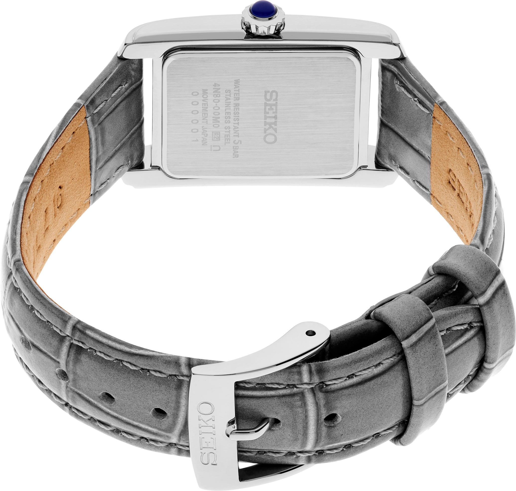 Seiko Essentials SWR099 Mother-of-Pearl Ladies Leather Watch