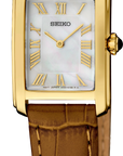 Seiko Essentials SWR100 Gold-Tone Mother-of-Pearl Watch