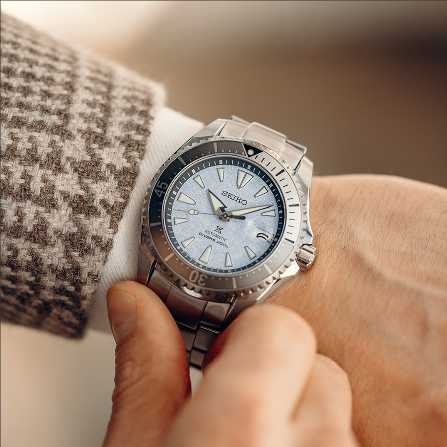 Seiko SPB351 Blue-Gray Titanium Diver Watch