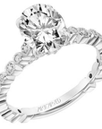 Frederick Goldman Diamond and Milgrain Accented Engagement Ring - Skeie's Jewelers