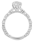 Frederick Goldman Diamond and Milgrain Accented Engagement Ring - Skeie's Jewelers