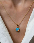 Ethiopian Opal Bezel Pendant Necklace - Skeie's Jewelers
