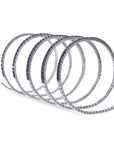 Rahaminov White Gold and Sapphire Spiral Bracelet - Skeie's Jewelers
