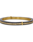 Logan James Designs Steel & Gold Diamond Line Bracelet - Skeie's Jewelers